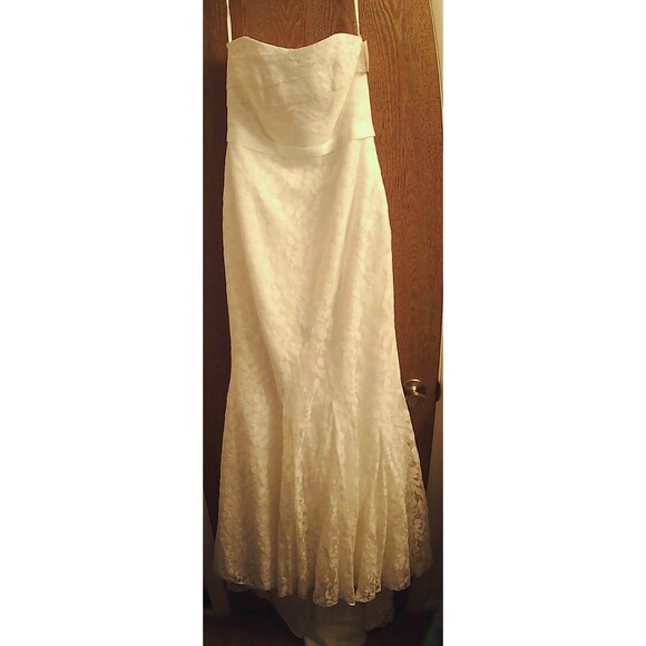 NWT Galina Davids Bridal Womens 6 Wedding Dress and Slip Lacy $600 MSRP - Picture 14 of 15